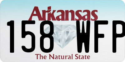 AR license plate 158WFP
