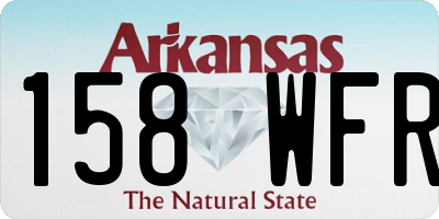 AR license plate 158WFR