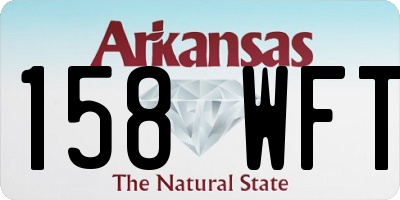 AR license plate 158WFT