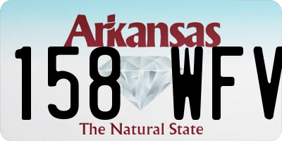 AR license plate 158WFV