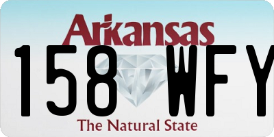 AR license plate 158WFY