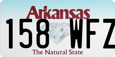 AR license plate 158WFZ