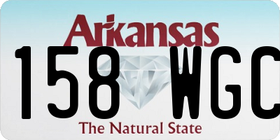 AR license plate 158WGC