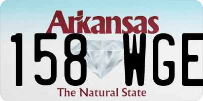 AR license plate 158WGE