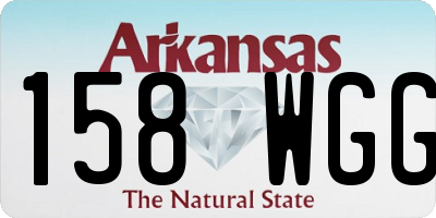 AR license plate 158WGG