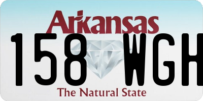 AR license plate 158WGH