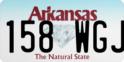 AR license plate 158WGJ