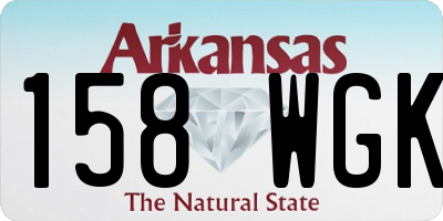 AR license plate 158WGK