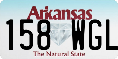 AR license plate 158WGL