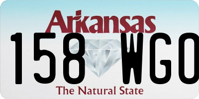 AR license plate 158WGO