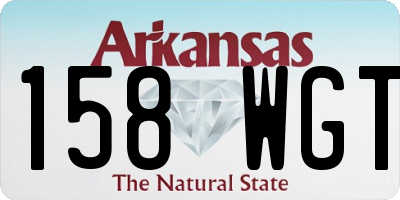 AR license plate 158WGT