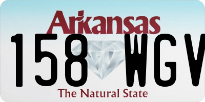 AR license plate 158WGV