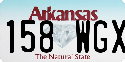 AR license plate 158WGX