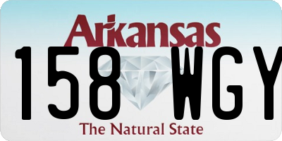 AR license plate 158WGY