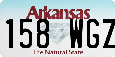 AR license plate 158WGZ