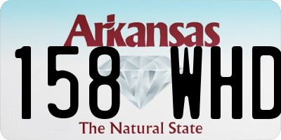 AR license plate 158WHD