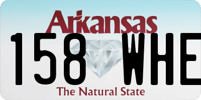 AR license plate 158WHE
