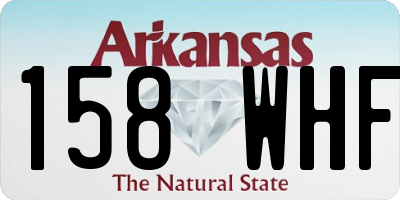 AR license plate 158WHF