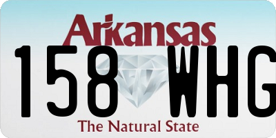 AR license plate 158WHG