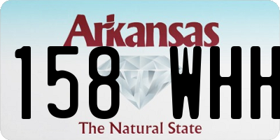 AR license plate 158WHH