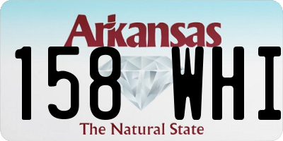 AR license plate 158WHI