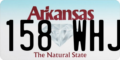 AR license plate 158WHJ