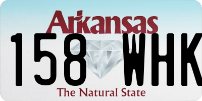 AR license plate 158WHK