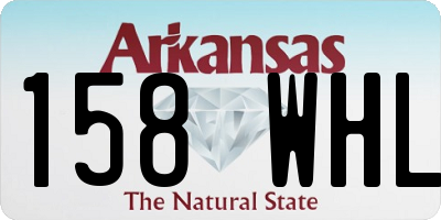 AR license plate 158WHL