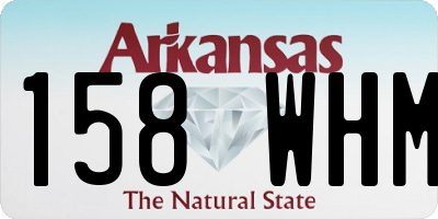 AR license plate 158WHM