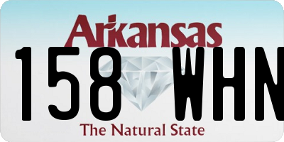AR license plate 158WHN