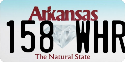 AR license plate 158WHR