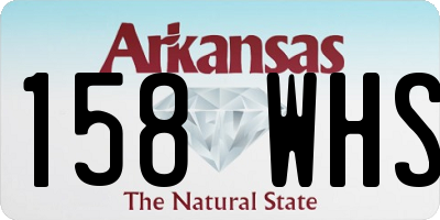 AR license plate 158WHS