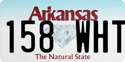 AR license plate 158WHT