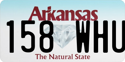 AR license plate 158WHU