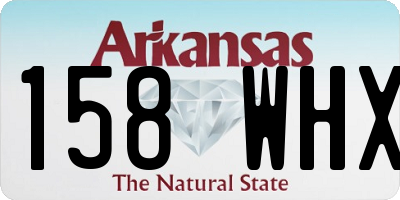 AR license plate 158WHX