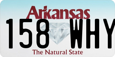 AR license plate 158WHY