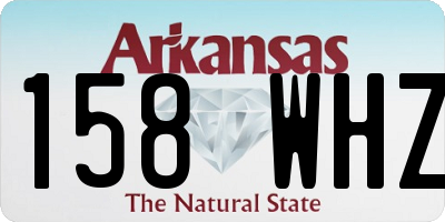 AR license plate 158WHZ