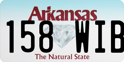 AR license plate 158WIB