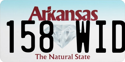 AR license plate 158WID