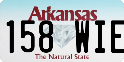 AR license plate 158WIE