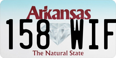 AR license plate 158WIF