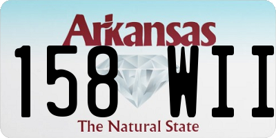 AR license plate 158WII