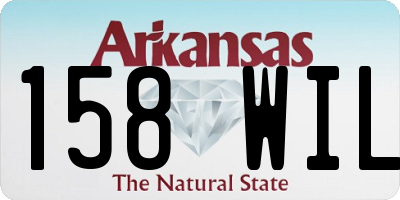 AR license plate 158WIL