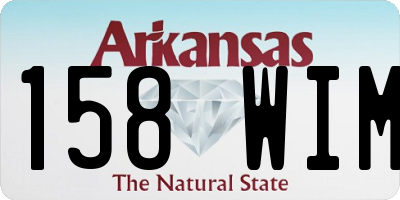 AR license plate 158WIM