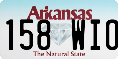 AR license plate 158WIO