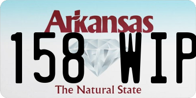 AR license plate 158WIP
