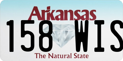 AR license plate 158WIS