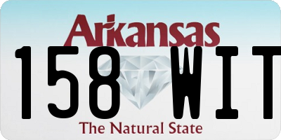 AR license plate 158WIT