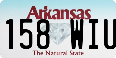 AR license plate 158WIU