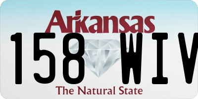 AR license plate 158WIV